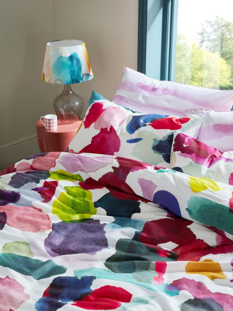 ABSTRACT FUCHSIA BEDDING SET