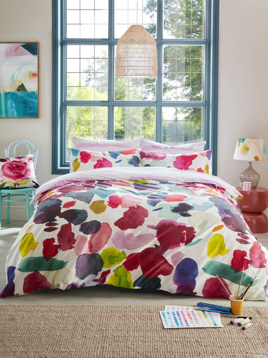 ABSTRACT FUCHSIA BEDDING SET