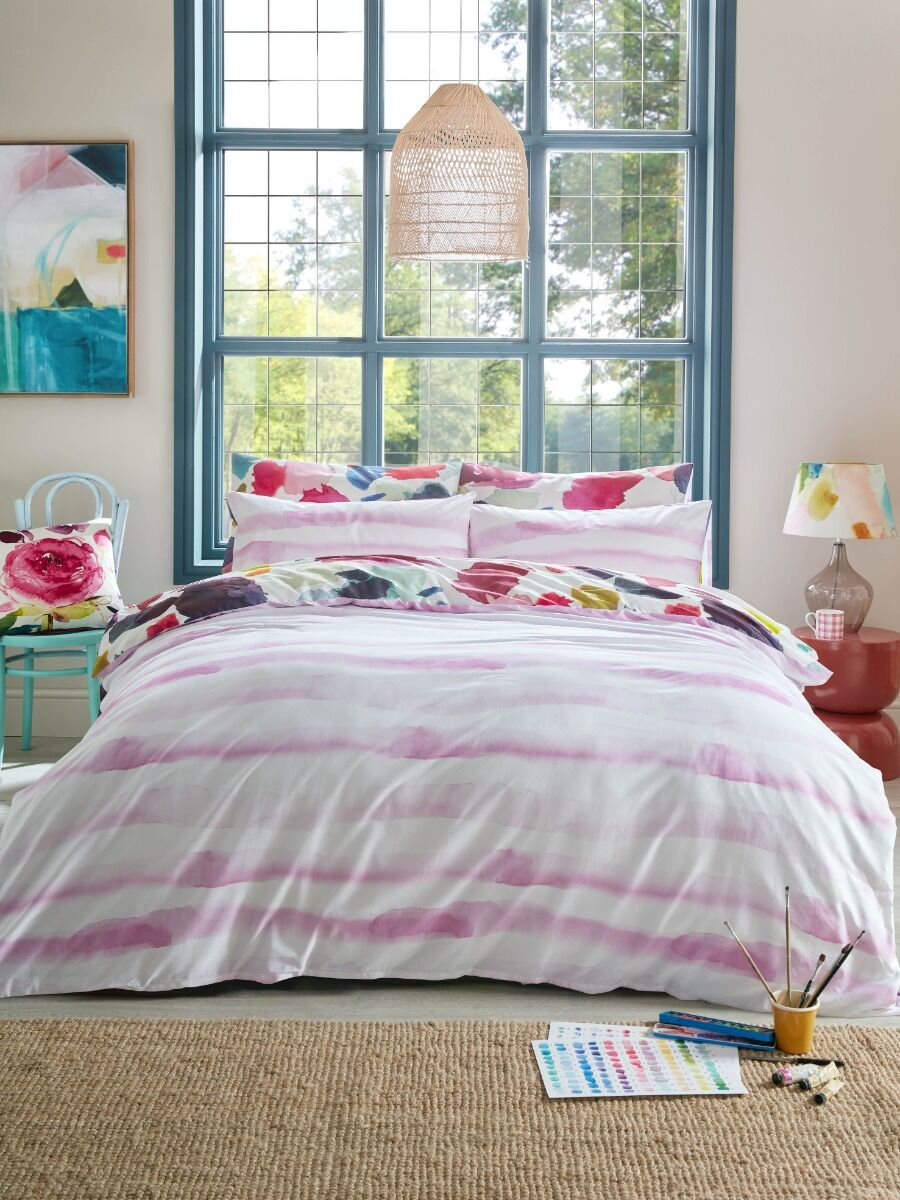 ABSTRACT FUCHSIA BEDDING SET