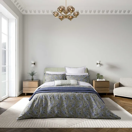 ELARA BEDDING SET- BLUE/GREEN
