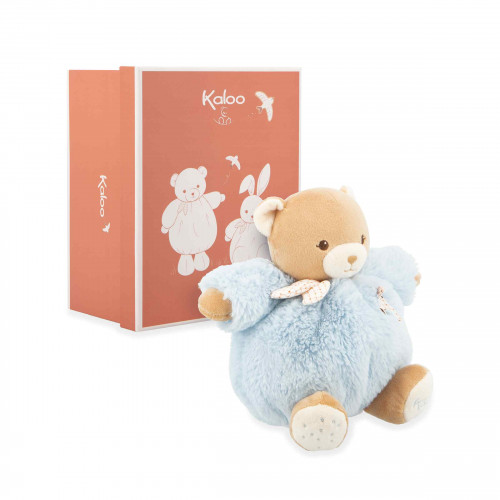 PATAPOUF TEDDY BEAR BLUE 17CM