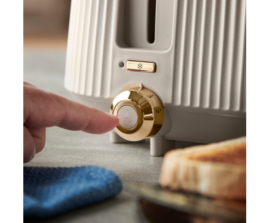 RUSSELL HOBBS BRONTE  4 SLICE TOASTER-STONE