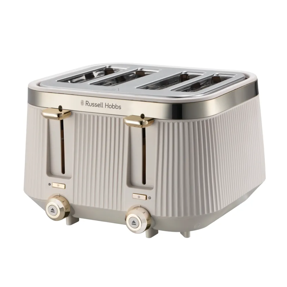 RUSSELL HOBBS BRONTE  4 SLICE TOASTER-STONE