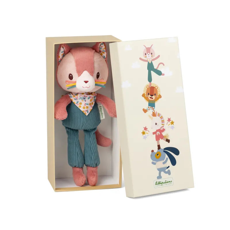 Pink Cuddly Plush Jeanne the Cat