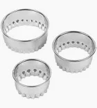 TALA PASTY CUTTERS CRINKLED SET OF 3 S/S