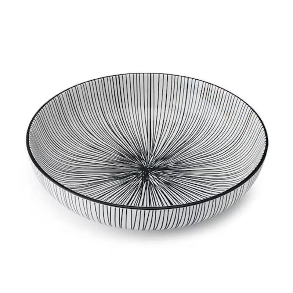 ML COUPE BOWL 21CM BLACK STRIPE