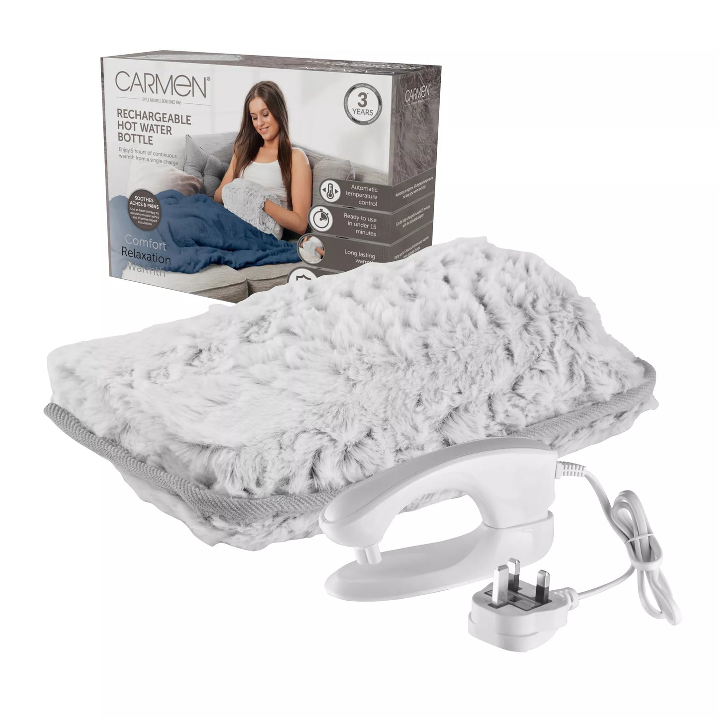 CARMEN RECHARGEABLE HOT WATER BOTTLE, HARE