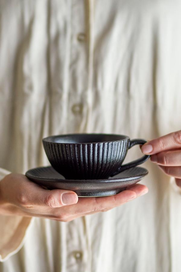 BLOOMINGVILLE NERI CAPPUCCINO CUP & SAUCER