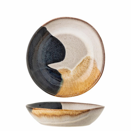 JULES DEEP PLATE GREY STONEWARE