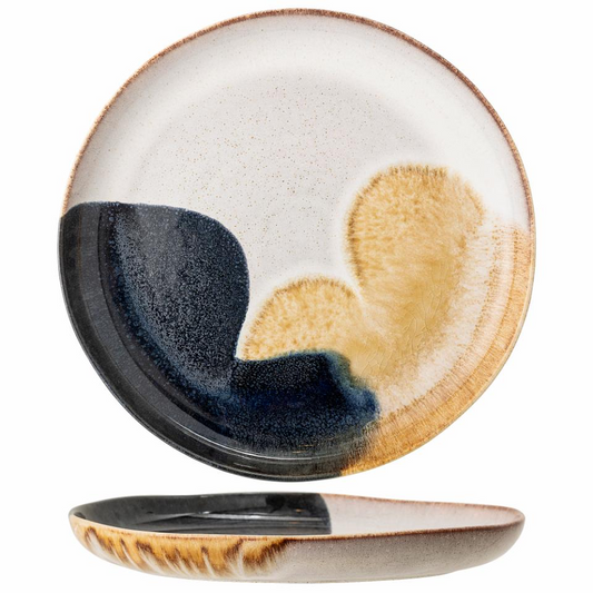 JULES SERVING PLATE GREY STONEWARE