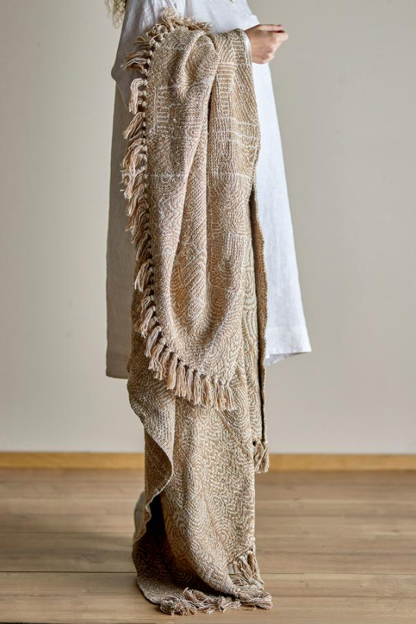 BLOOMINGVILLE BRESSO THROW BROWN MIX