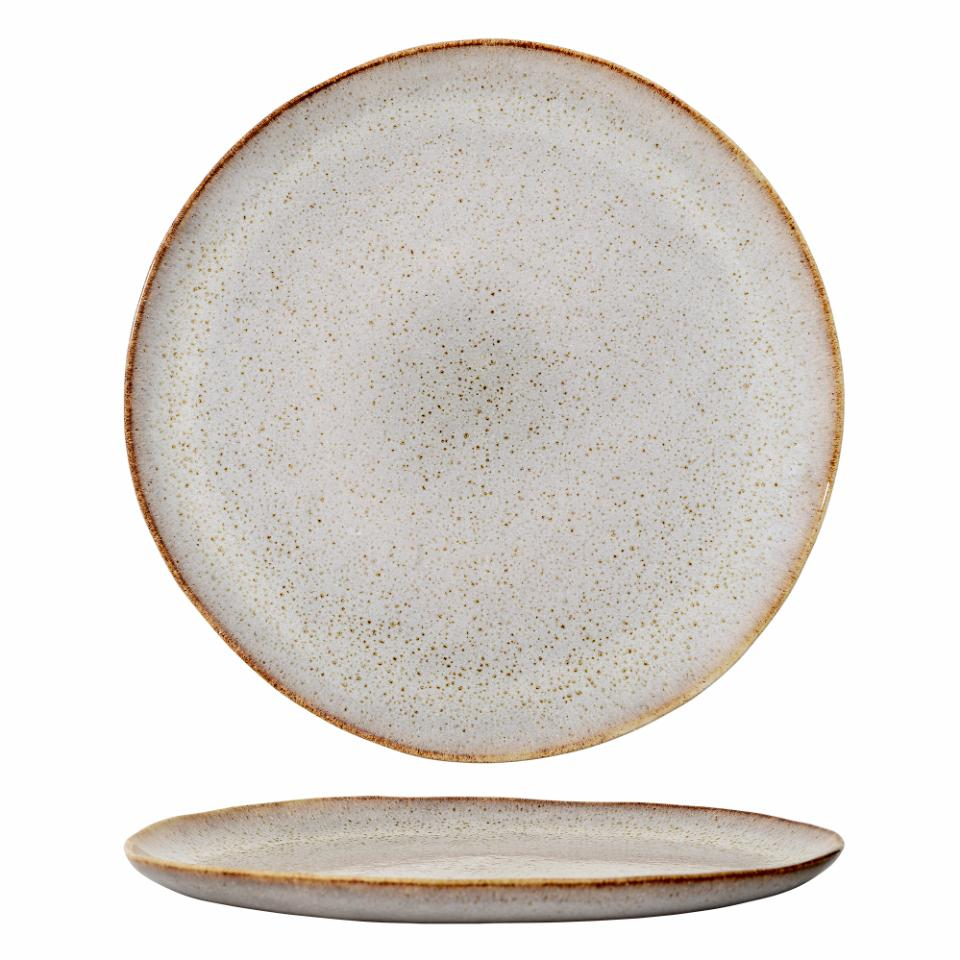 SANDRINE PLATE NATURE STONEWARE