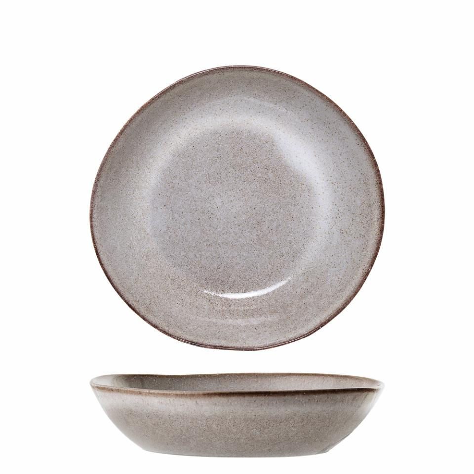 SANDRINE DEEP PLATE NATURE STONEWARE