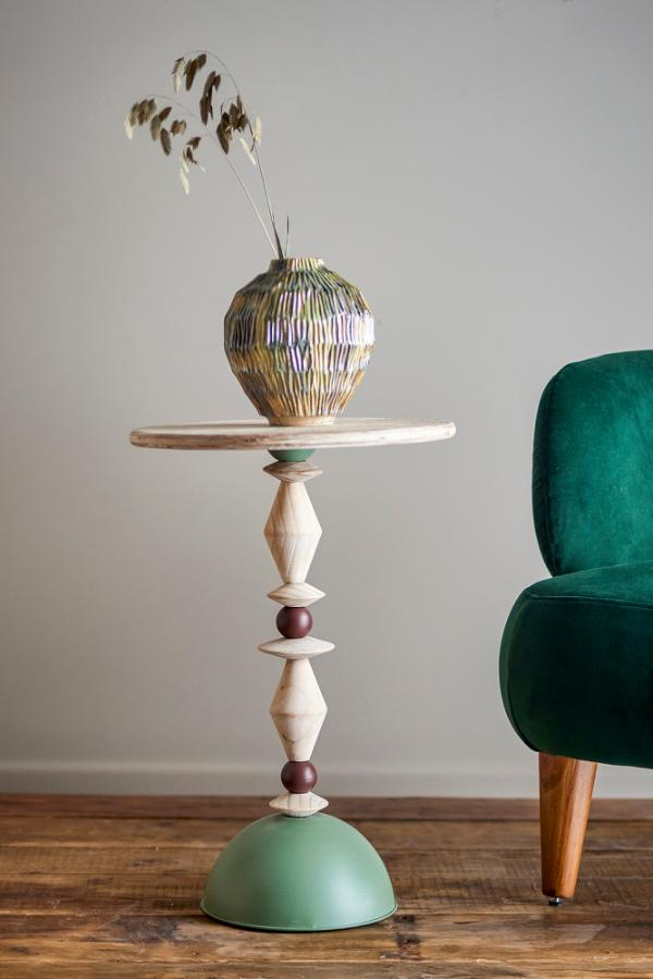 BLOOMINGVILLE MANNELLI SIDE TABLE-GREEN