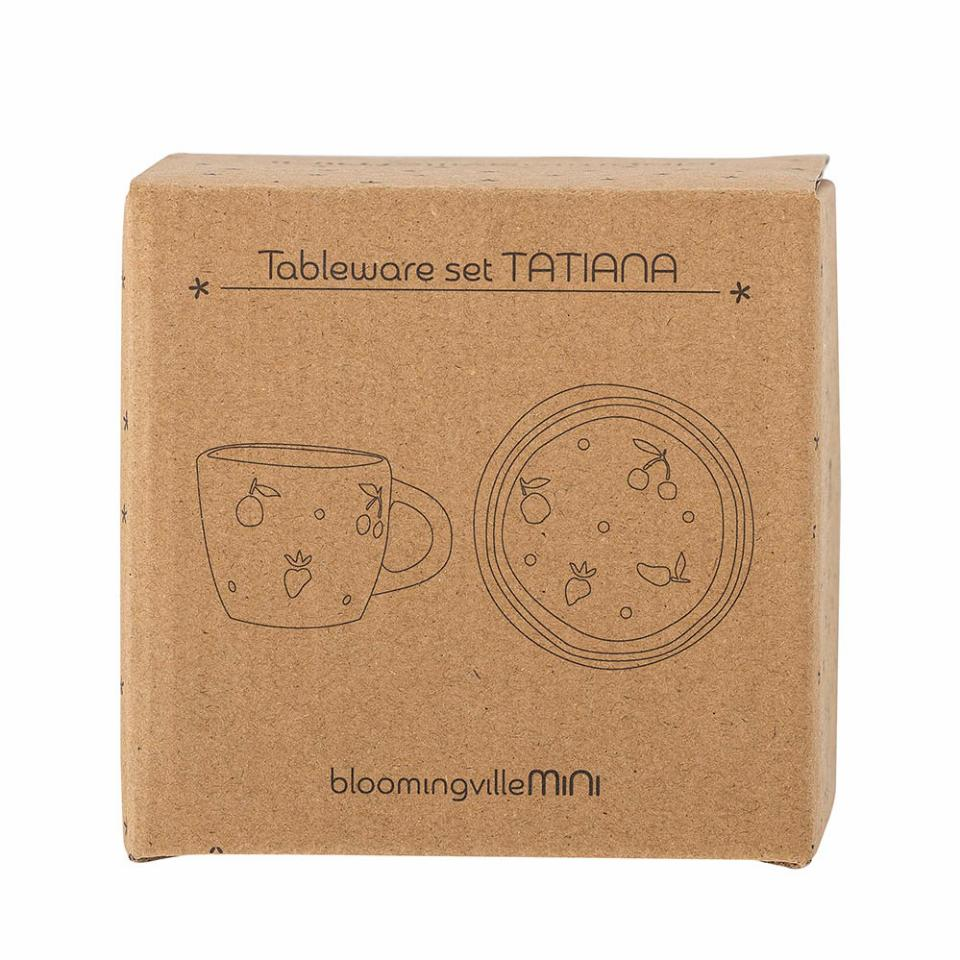 TATIANA TABLEWARE SET-WHITE STONEWARE