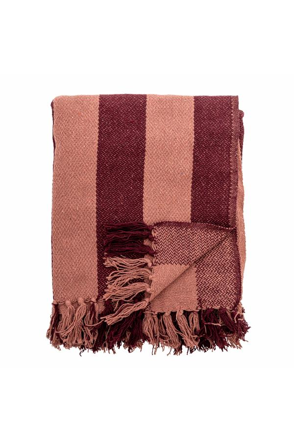 FRELLO RED STRIPED THROW