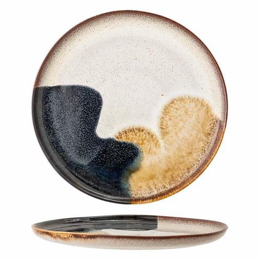 JULES PLATE GREY STONEWARE