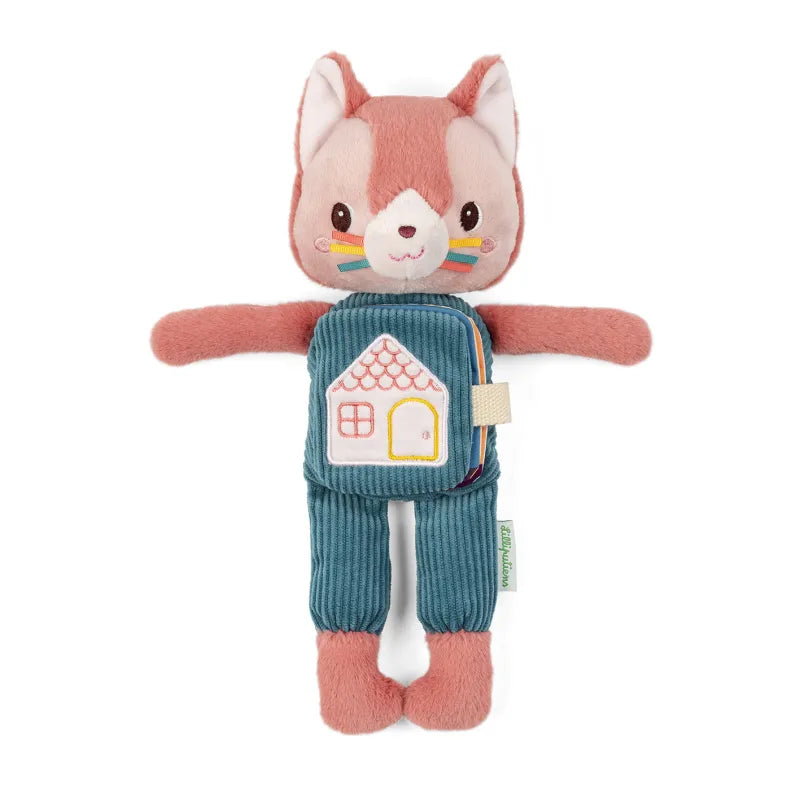 GLOW-IN-THE-DARK SOFT TOY AND FABRIC BOOK, JEANNE THE CAT