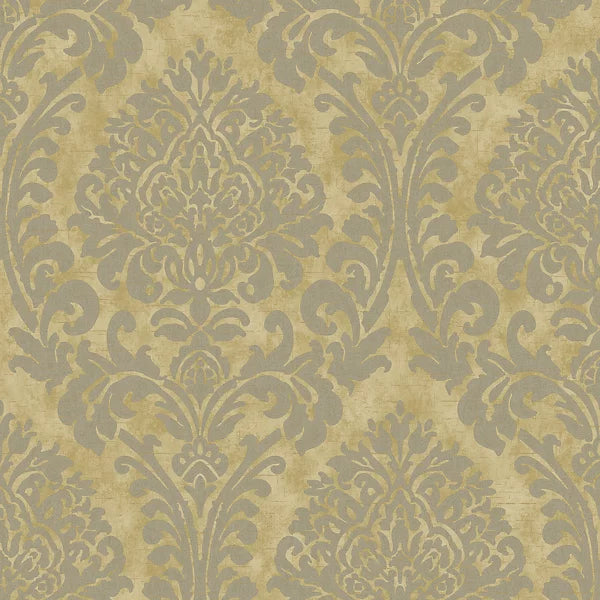 GRANDECO CHENILLE DAMASK GOLD