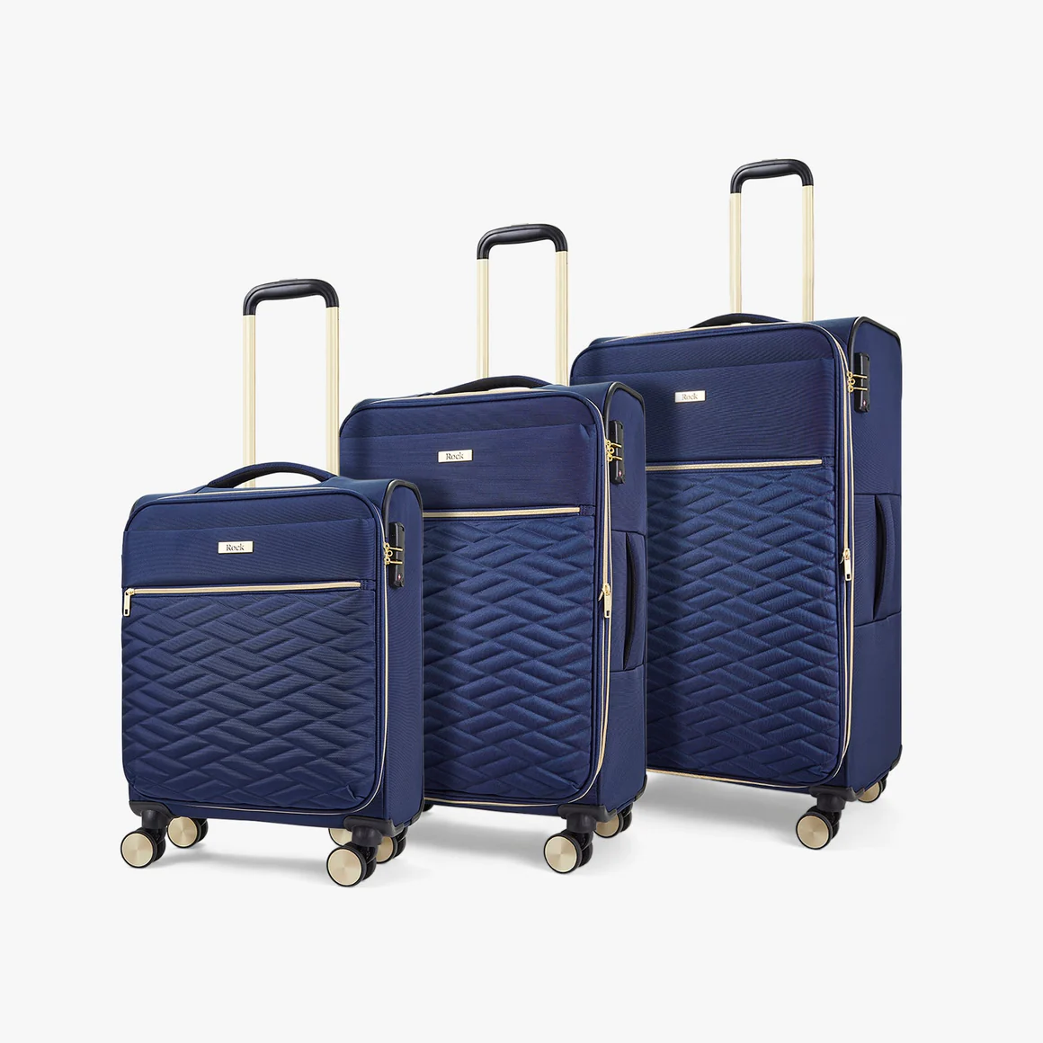 ROCK SLOANE NAVY SUITCASE