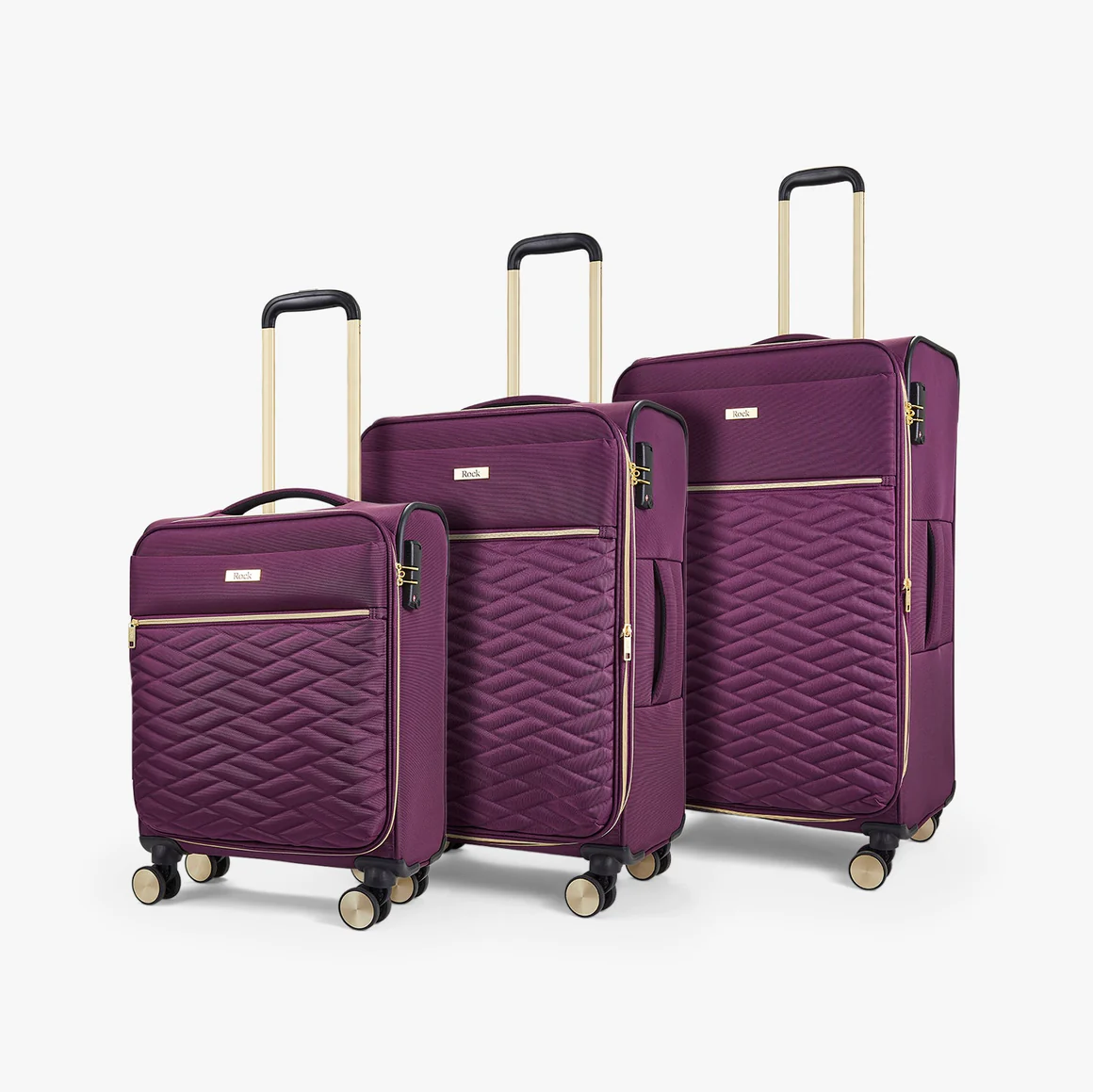 ROCK SLOANE PURPLE SUITCASE