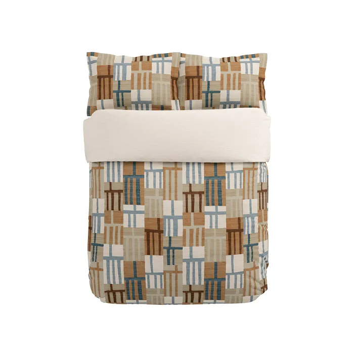 HARLEQUIN MONOLITH AMBER & SKY BEDDING SET