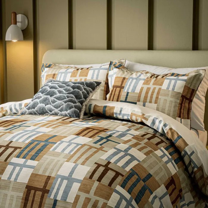 HARLEQUIN MONOLITH AMBER & SKY BEDDING SET