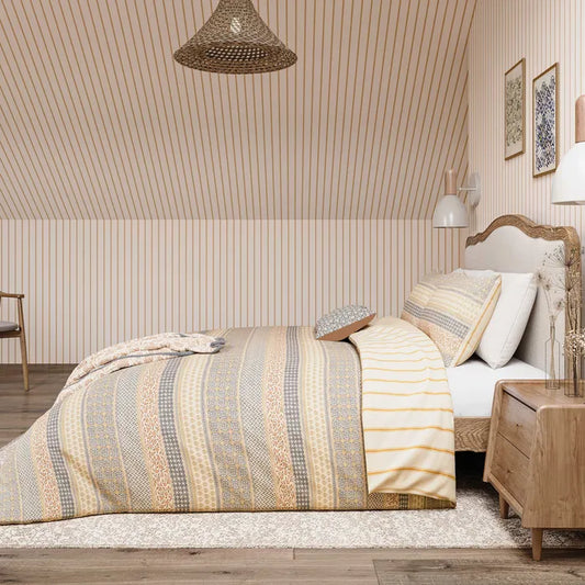HELENA SPRINGFIELD FOLK STRIPE BEDDING SET