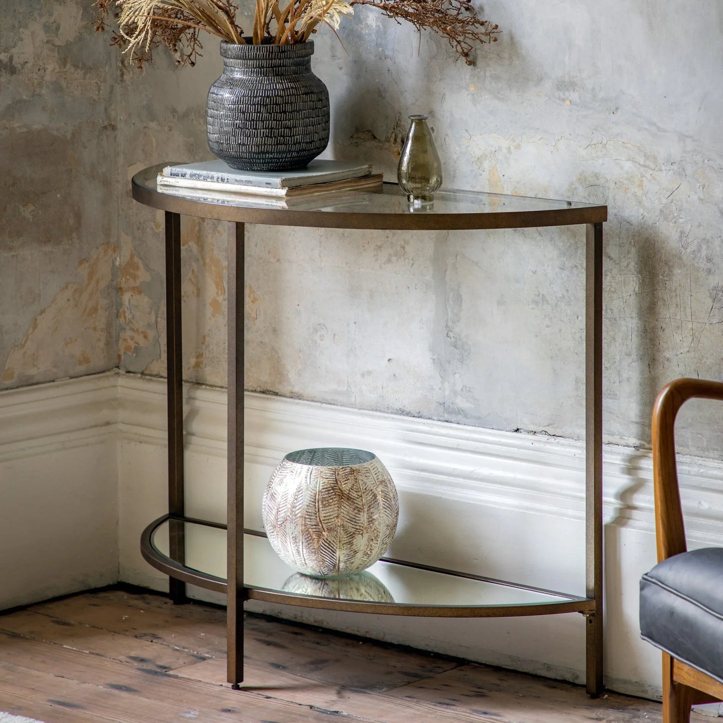 HUDSON BRONZE CONSOLE TABLE