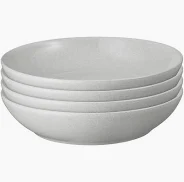 DENBY DOVE GREY SET OF 4 DOVE GREY PASTA BOWLS
