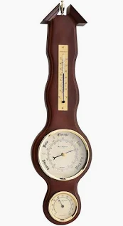 WIDDOP WOODEN BAROMETER