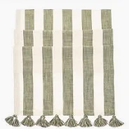 WALTON AND CO OLIVE TABLE RUNNER