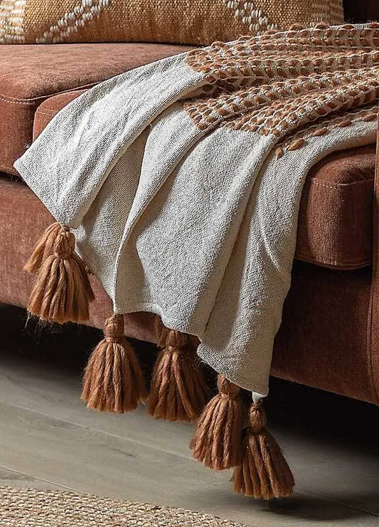 DOLBY WOVEN THROW RUST