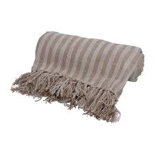 TAUPE WOVEN THROW