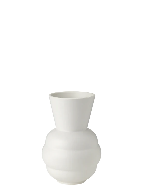 TORTUS ARCHIE VASE NO1 H21CM WHITE