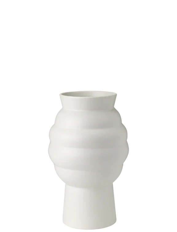 TORTUS ARCHIE VASE NO2 H 23.5CM WHITE
