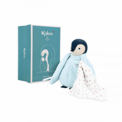 KISSING PLUSH PENGUIN BLUE