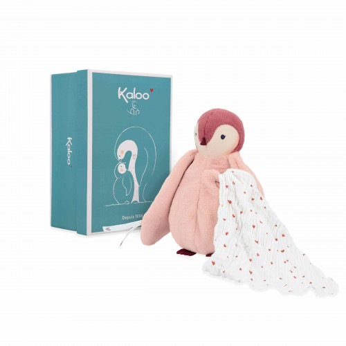 KISSING PLUSH PENGUIN PINK