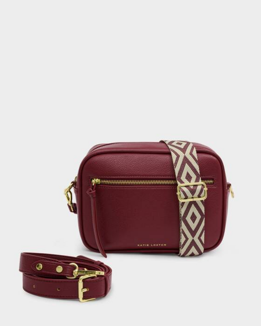 HALLIE CROSSBODY BAG-CHERRY
