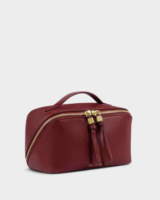 SOHO MEDIUM MAKE UP BAG-CHERRY