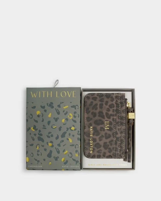 GIFT BOXED COIN & CARDHOLDER LEOPARD