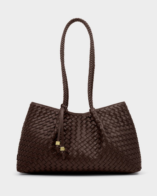 NOVA SMALL SHOULDER TOTE CHOCOLATE