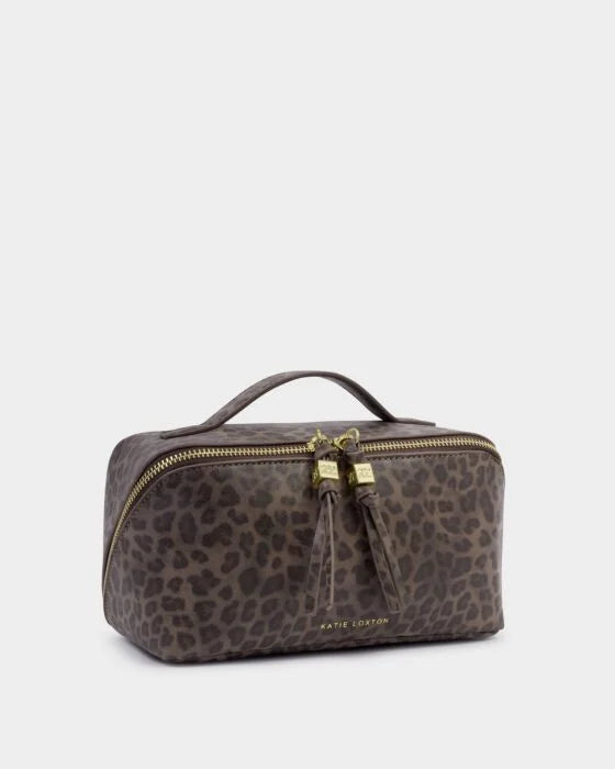 SOHO MEDIUM MAKE UP/ WASH BAG LEOPARD