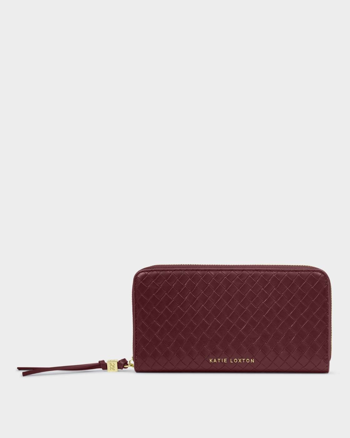 NOVA LARGE PURSE CHERRY