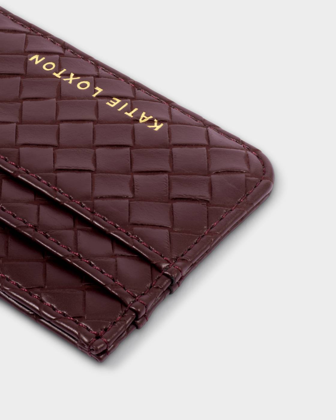 KATIE LOXTON KEYRING & CARDHOLDER SET CHERRY WOVEN