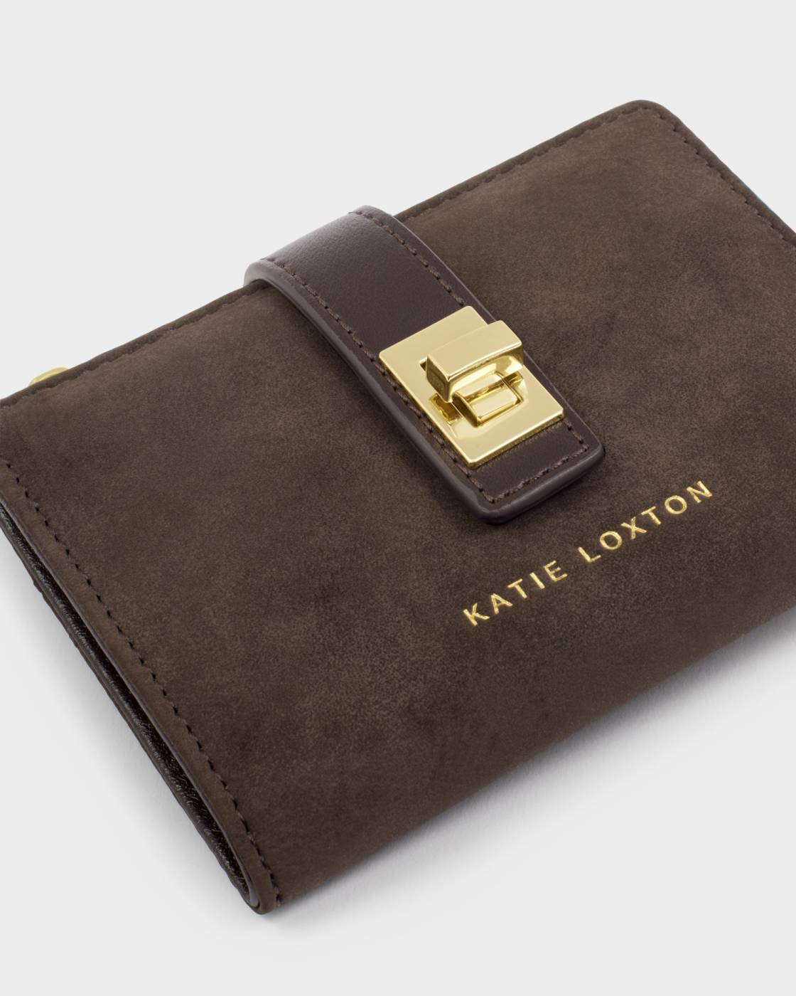 ORIN TWIST LOCK PURSE BITTER CHOCOLATE