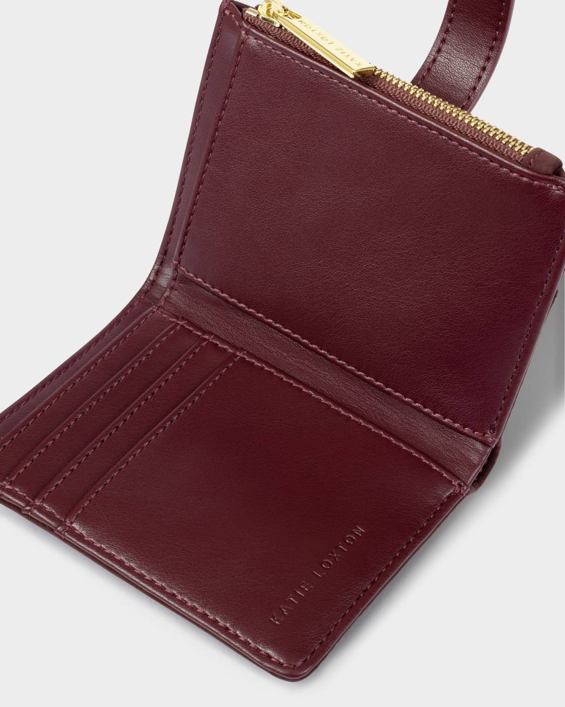 ORIN TWIST LOCK PURSE CHERRY SUEDETTE