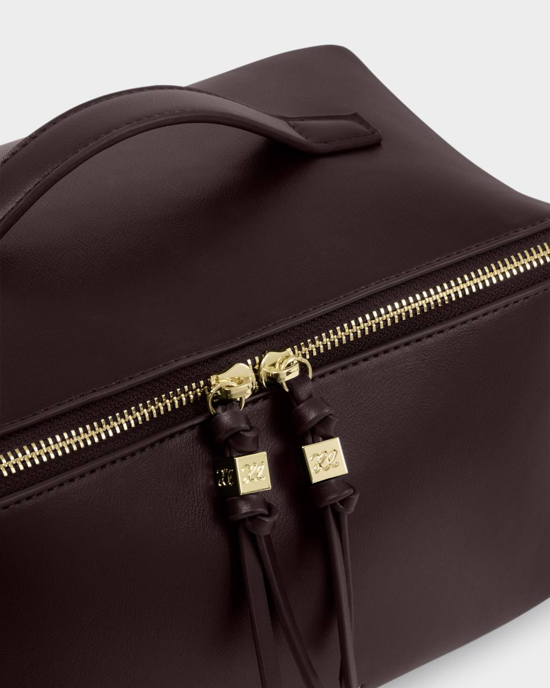 KATIE LOXTON SOHO LARGE MAKE UP/WASH BAG BITTER CHOCOLATE