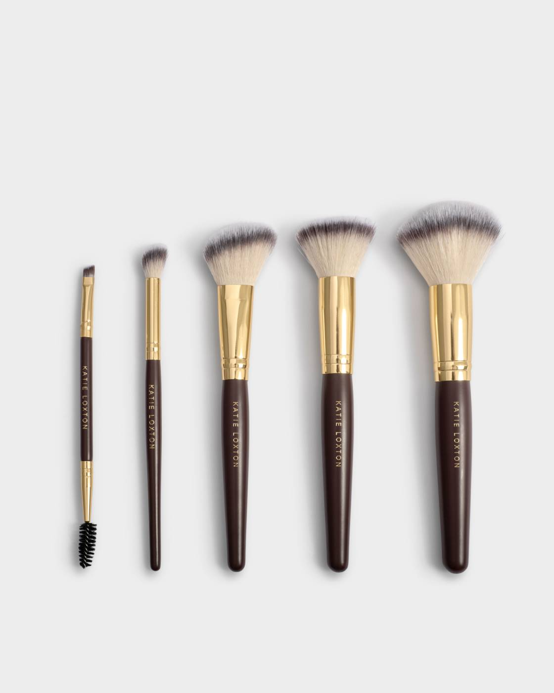 KATIE LOXTON MAKE UP BRUSH SET CHOCOLATE LEOPARD