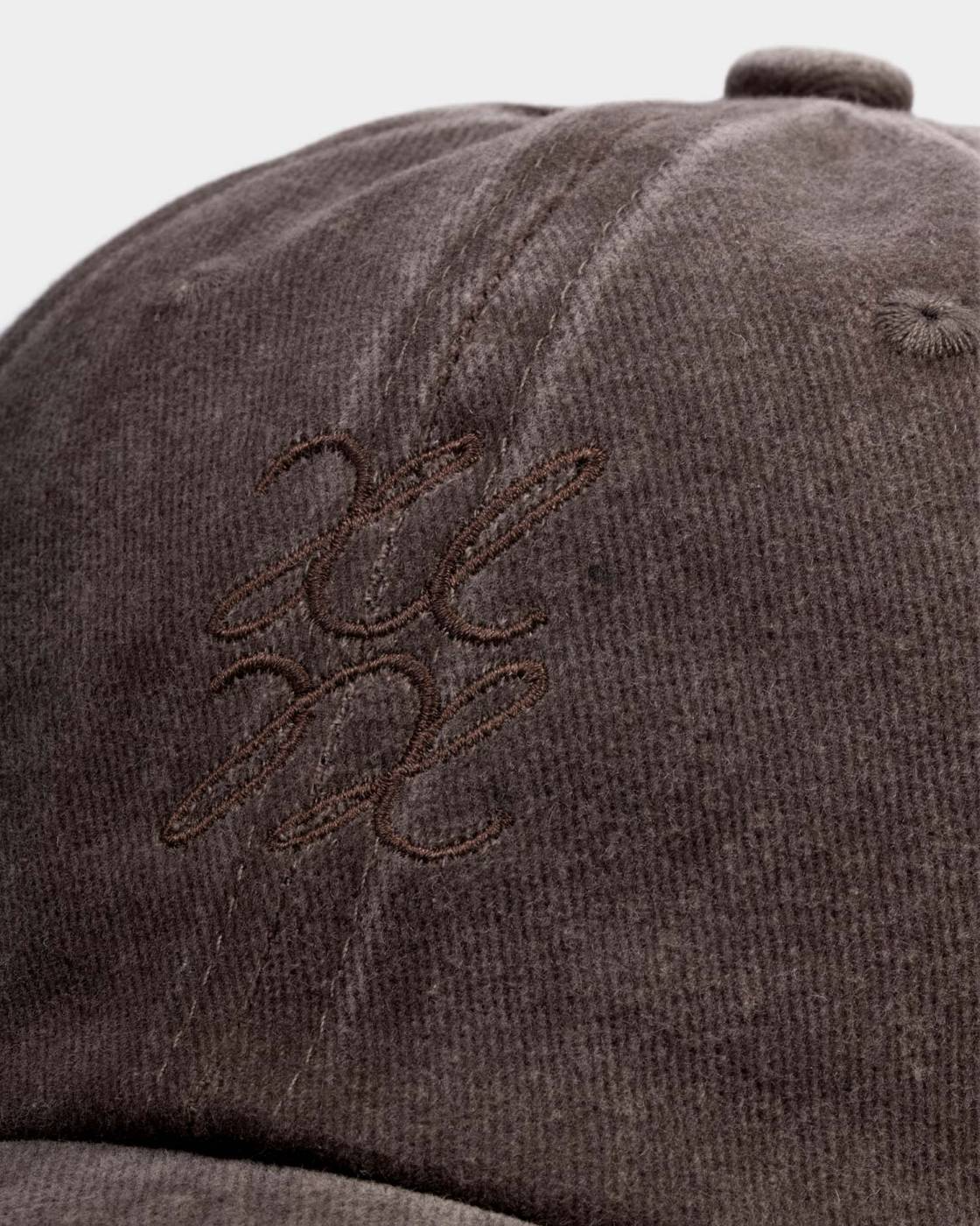 KATIE LOXTON EMBRIODERED CAP CHOCOLATE